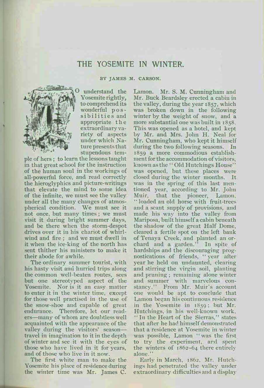 The Yosemite in Winter: an 1892 account. vist0053b